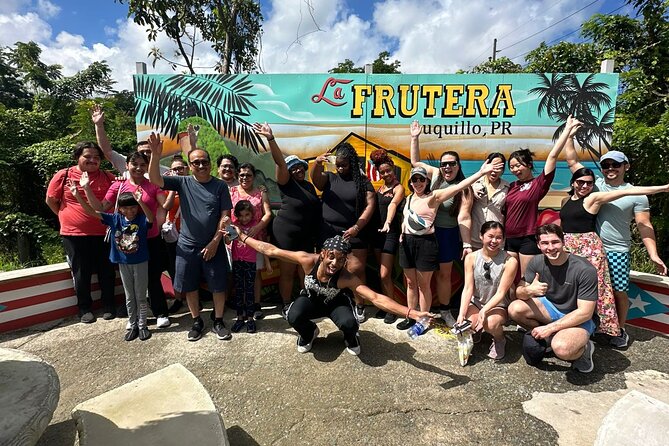El Yunque Rainforest Waterslides and Luquillo Beach w/ Transport - Los Kioskos and Frutera Flores