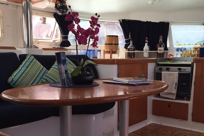 Elegance Catamaran turtles swim and lunch cruise - A Barbadian lunch stop in a quiet bay