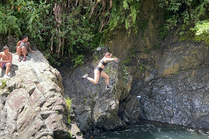 Explore El Yunque: Hiking, Swings & Waterslide (Small Group) - The first pool, rope swing, and cliff jumps