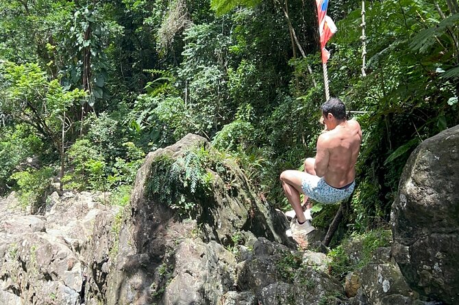 Explore El Yunque: Hiking, Swings & Waterslide (Small Group) - The volcanic-rock waterslide