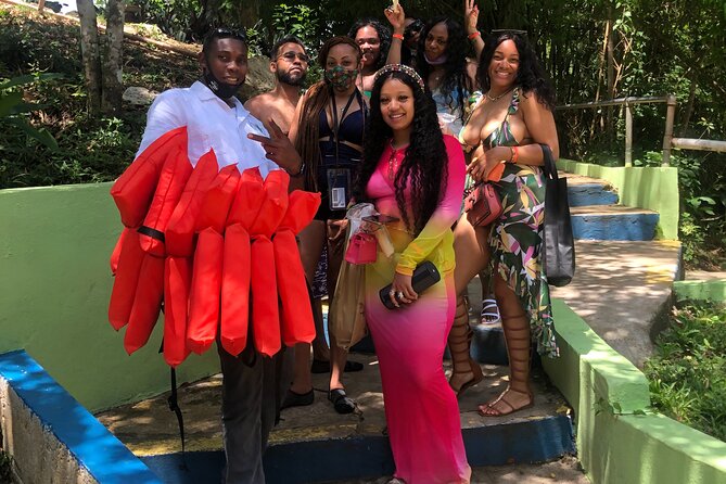 Explore Montego bay Jamaica toMartha Brae Rafting &Blue Hole Tour - What the $243.60 price really covers
