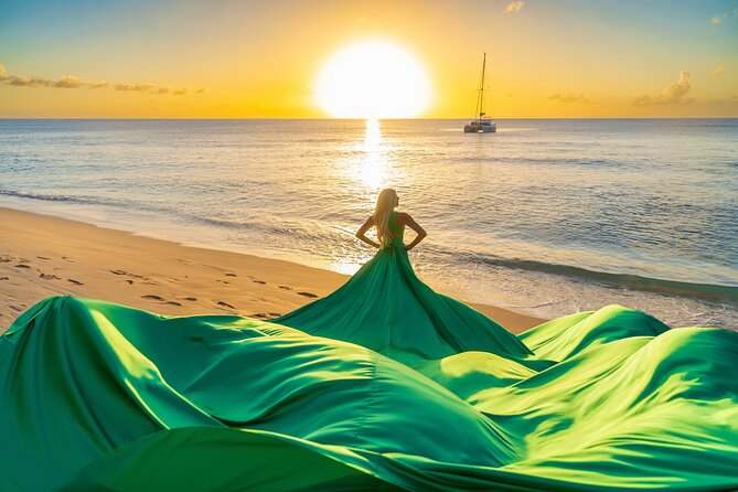 Flying Dress Photoshoot in Barbados - Dresses, sizing, and getting ready