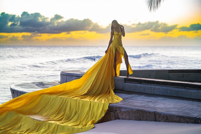Flying Dress Photoshoot in Barbados - Booking ahead and planning around Barbados weather