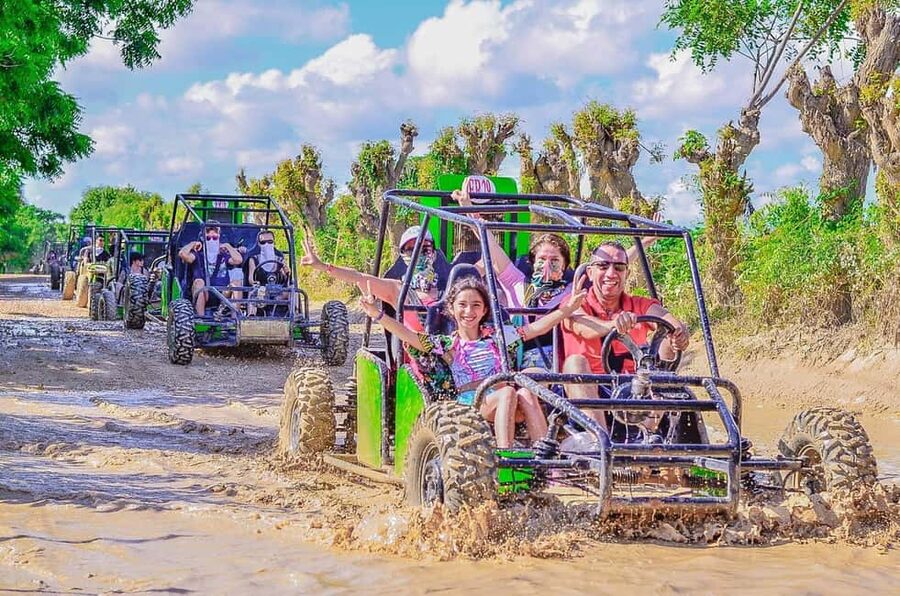 From Bávaro: Double Buggy Tour to Macao Beach and Cenote - Pickup from Bávaro and the shared transfer