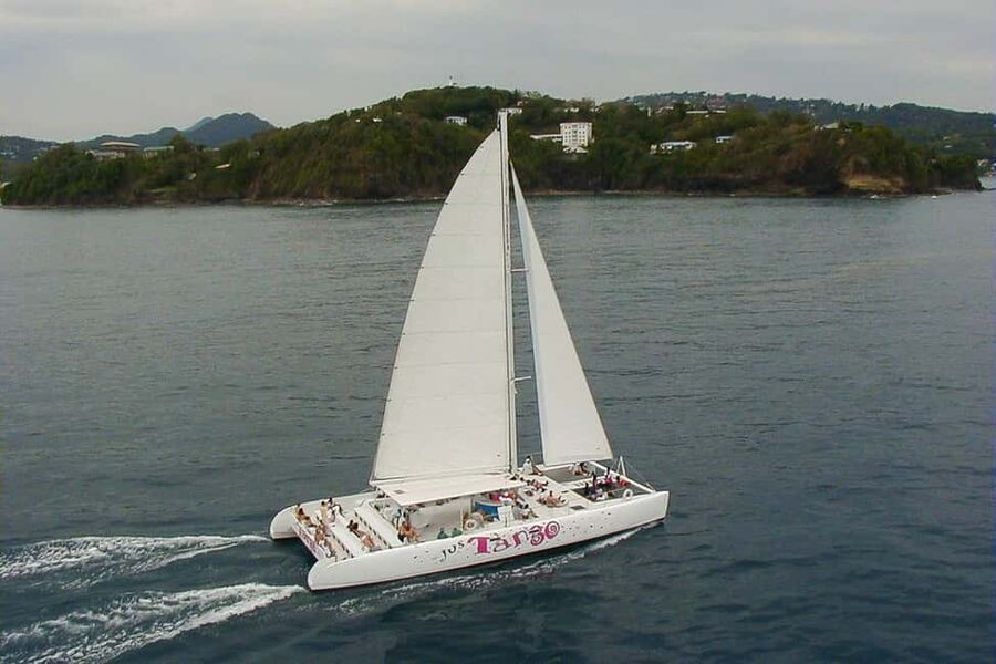 From Castries: Full-Day Catamaran Tour to Soufriere - A full Saint Lucia day, from hotel pickup to the Pitons