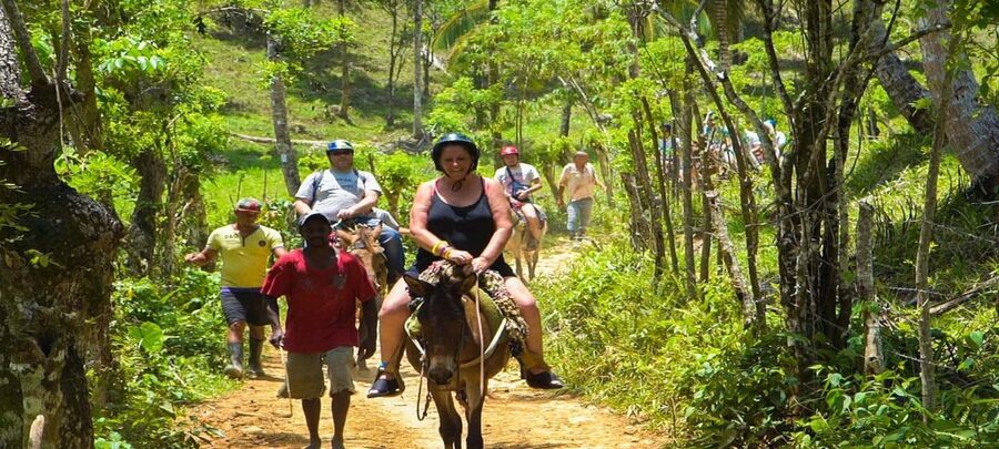 From Punta Cana: Samana Full Day Trip by Bus and Boat - Riding toward El Limón Waterfall