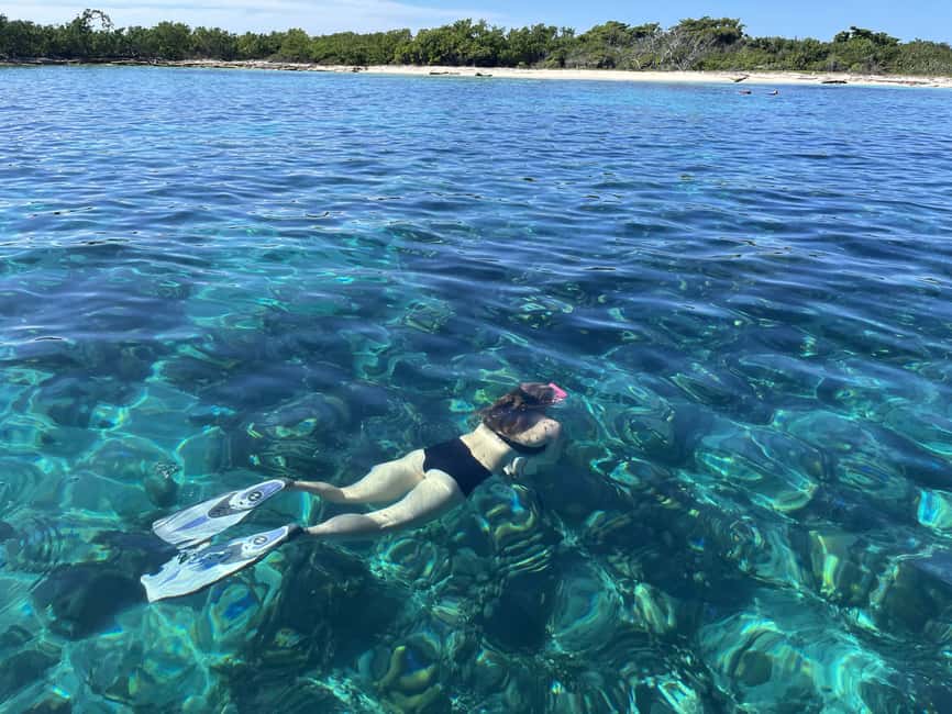 From Punta Cana: Small Group Catalina Island Snorkeling Tour - The natural pool adds another easy water stop