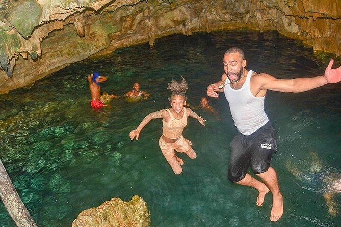 Full-Day Adventure with ATV, Party Boat, Snorkel & Coffee Tasting - Swimming in the Blue Water of Macao Cave