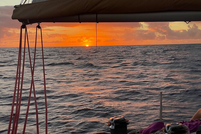 Full-Day Sailing and Snorkeling Excursion to Les Saintes - The sail back and sunset arrival