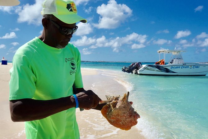 Gibbs Cay Stingray and Conch Dive Adventure - Watching conch come from the sea