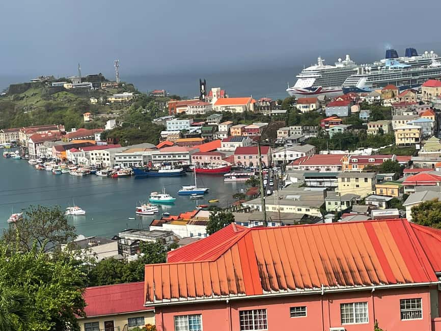 Grenada: Half-Day Island Tour with Waterfall Swim Stop - St. George’s market and Grenada’s spice culture