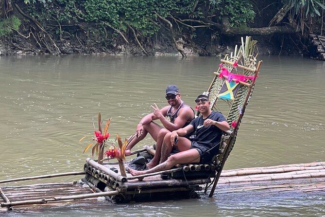 Half-Day Tour Rafting on the Great River with Limestone Foot Massage - What the bamboo raft ride feels like