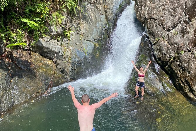Half-Day Yunque Rainforest Waterslide & rope swing Guided Tour - First stop: rope swing, swimming, and jumps