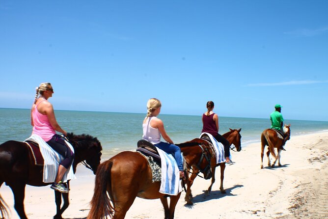 Horseback Ride ATV and Bamboo Rafting Tour Ocho Rios in Jamaica - Horseback riding into the Caribbean