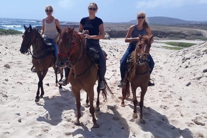 Horseback Riding 2 Hr SUNSET , Rock formation & North Coast Ride - The rocky North Coast and small beach