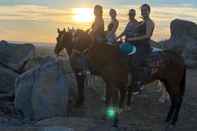 Horseback Riding 2 Hr SUNSET , Rock formation & North Coast Ride - Riding out to the rock formation