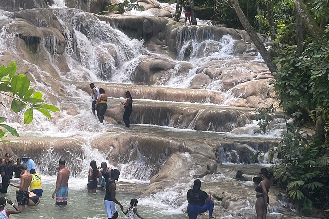 Horseback Riding and Swimming then Dunn's River Falls - A sea ride that is easy for first-time riders
