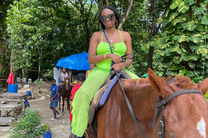 Horseback Riding and Swimming then Dunn's River Falls - Into the Caribbean Sea with your horse