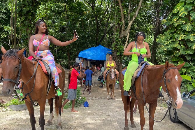 Horseback Riding and Swimming then Dunn's River Falls - Climbing Dunn’s River Falls