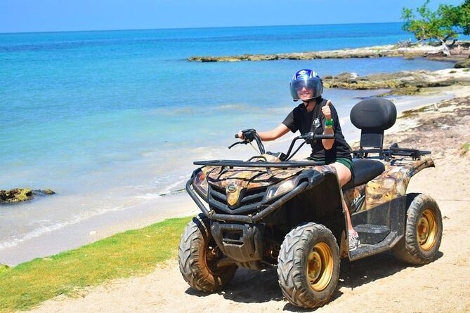 Jamwest ATV Off-Road Adventure & Zipline Combo in Negril - Learning the ATV before the trail