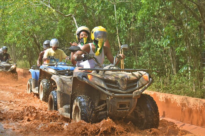 Jamwest ATV Tour to Salmon Point from Negril - Riding from Jamwest toward Salmon Point
