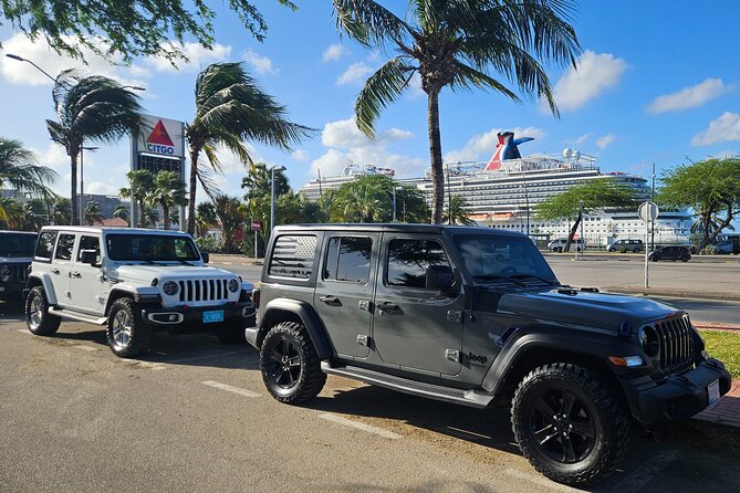 Jeep Wrangler 4 Door HardTop Rental in Aruba - A self-guided Aruba day from the cruise port