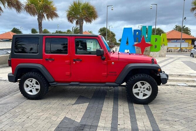 Jeep Wrangler 4 Door HardTop Rental in Aruba - A sensible route through northern Aruba
