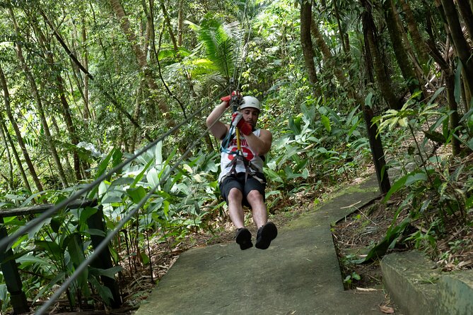 Jeep & Zipline Adventure in St. Lucia - A short walk to a natural waterfall pool