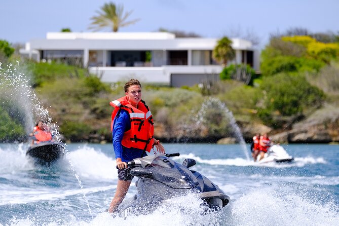 Jet Ski Adventure Tour Curacao - From Caracas Bay to Spanish Water