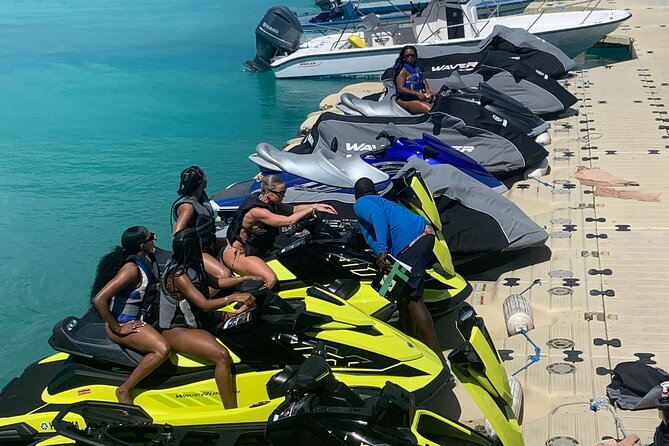 Jet Skiing around La famille ship and smaller pristine cays - Families, couples, and mixed-experience groups
