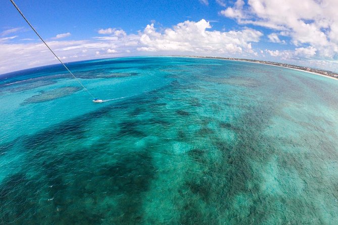 Key to the Sea Parasailing- Birds Eye View of the Best Beach in the world - Taking off from Grace Bay Beach