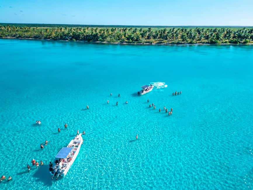 La Romana: Saona Crusoe VIP for cruise guests - Canto de la Playa: Saona’s remote beach stop