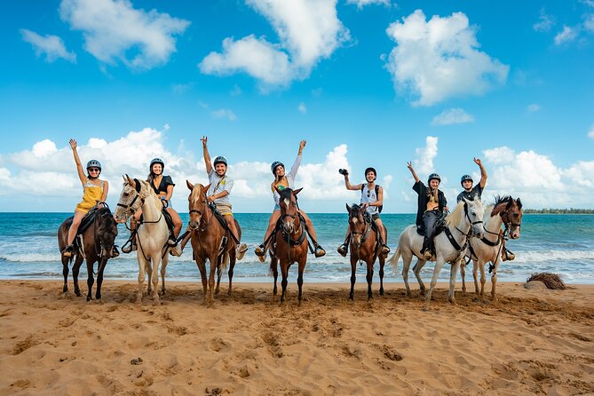 Luquillo Beach Horse Ride from Carabalí Rainforest Adventure Park - Riding through forest, river, and shade