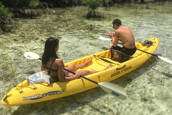 Magic Mangrove Paddle in Beef Island Lagoon - The coral atoll stop