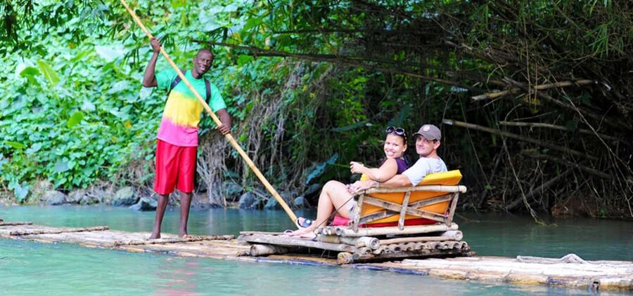 Montego Bay, Jamaica: Bamboo Rafting with Foot Massage - Who will enjoy this most