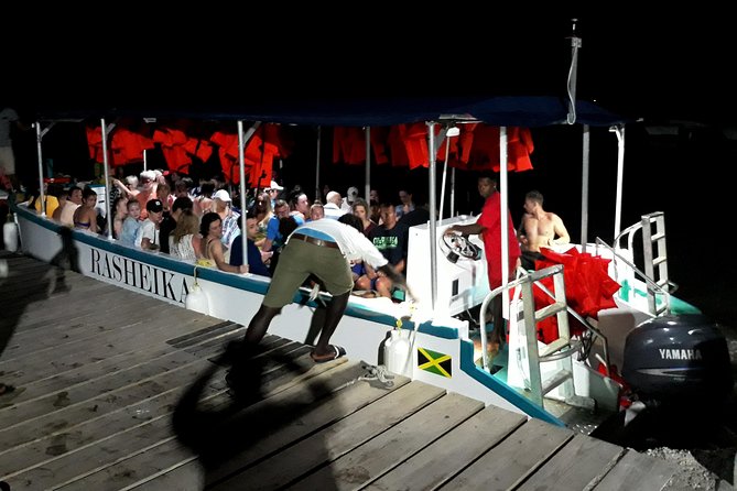 Mystic Luminescent Lagoon Night Cruise & Swim in Jamaica - Arriving at the lagoon launch area