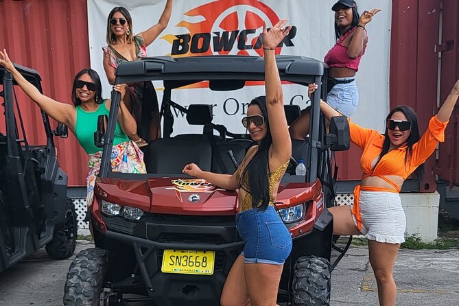 Nassau Adventure: Jeep Rental with Bluetooth Speaker - The vehicle, music, and comfort
