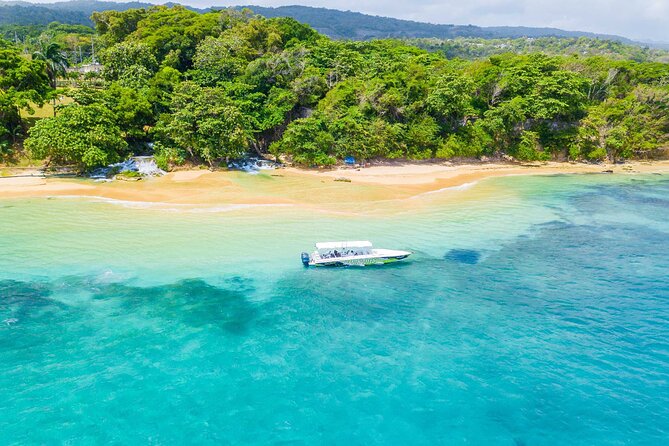Ocho Rios Powerboat & Dunn’s River Falls Adventure - Racing past Laughing Waters by powerboat