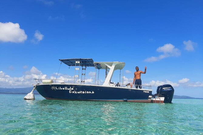 One-day boat trip to the lagoon of Guadeloupe - The final stop at Îlet Caret