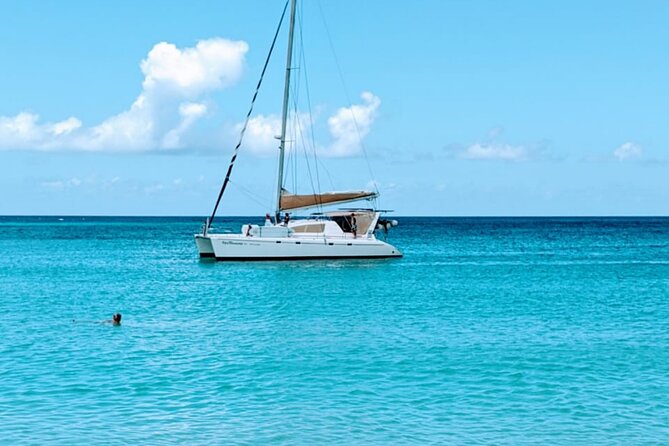 Private Full-Day Catamaran Sailing Charter in St Maarten - La Samanna and Creole Rock