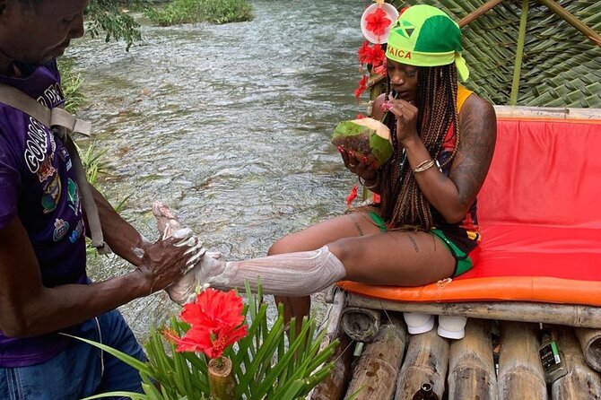 Private Montego Bay Bamboo Rafting with Limestone Foot Massage - The limestone foot massage