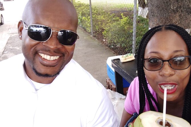 Private Montego Bay Foodie Tour with City Highlights - Juici Patties shows the everyday side of Jamaican eating
