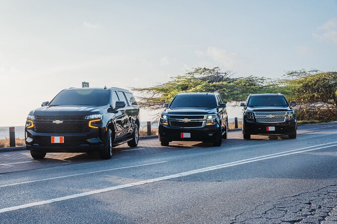 Private Round - Trip Airport Transfer in Aruba Luxury SUV - A calm arrival at Aruba Airport