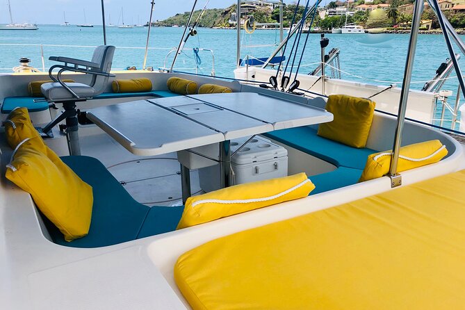Private, Skippered Catamaran Day Trip in Grenada - Sailing from Halifax Harbour Toward Point Saline