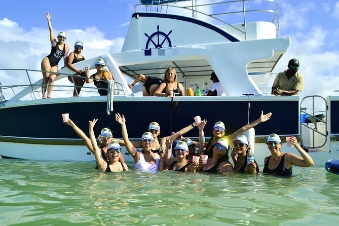 Private VIP Catamaran Party Boat Punta Cana Bavaro - The natural pool is the easygoing finale