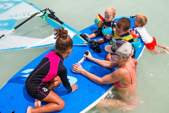 Private Windsurfing Lessons in Aruba - The first hour: short practice sessions and quick corrections