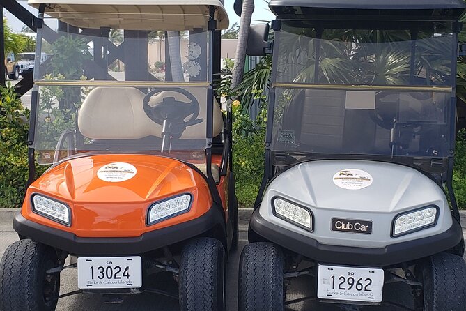 PRJ Golf cart rental in Grand Turk - Setting off in a four-person Club Car