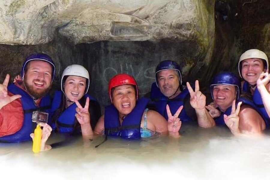 Puerto Plata: 27 Waterfalls Adventure with Traditional Lunch - Getting Equipped With a Helmet and Life Jacket