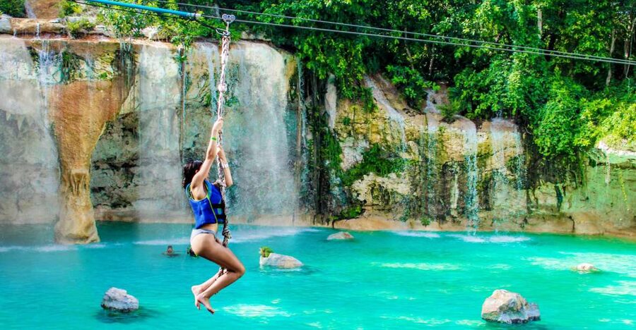 Punta Cana: Blue Hole and Scape Park Cap Cana Entry Ticket - Rope Runners and Iguanaland