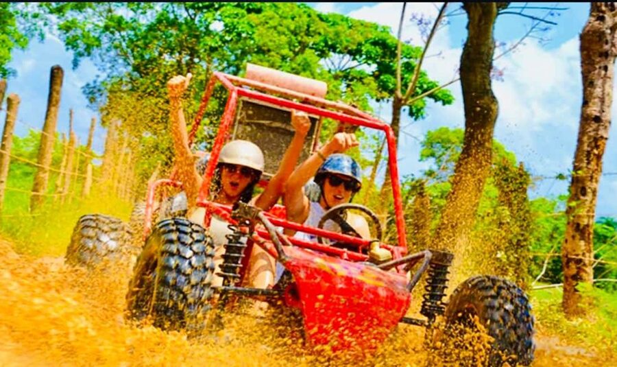 Punta Cana: Buggy or ATV Tour on the Beach and Cenote Visit - Macao Beach, with a short window to swim
